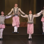 Picture of the cast of Frederick Ashton's "Capriol Suite" from the New York Theatre Ballet