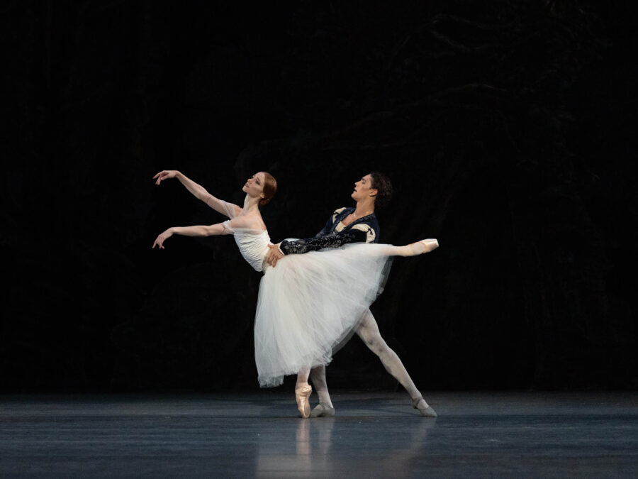 Catherine Hurlin (Giselle) and Daniel Camargo (Albrecht) in Giselle. Photo: Rosalie O’Connor.