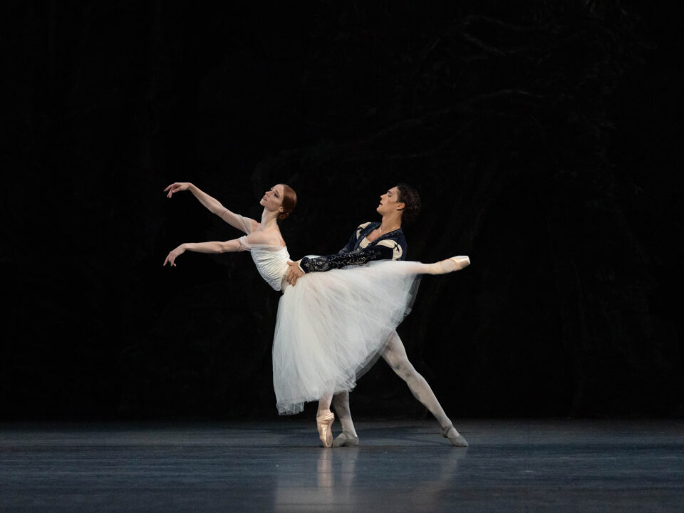 Catherine Hurlin (Giselle) and Daniel Camargo (Albrecht) in Giselle. Photo: Rosalie O’Connor.