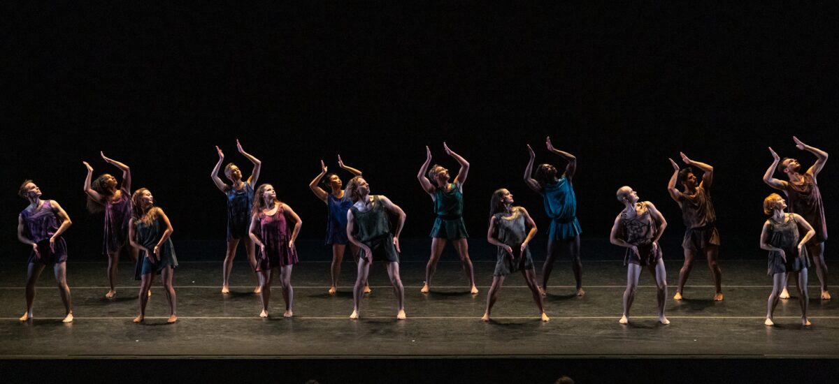 A group of ballet dancers on stage