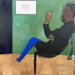 Painting of Eldridge Cleaver by Henry Taylor