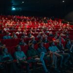 person watching movie